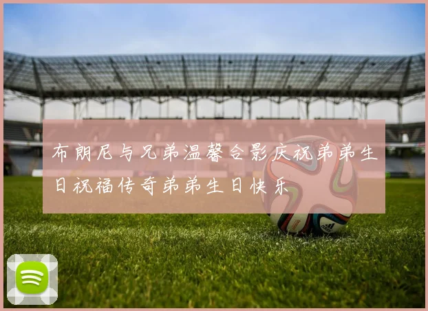 布朗尼与兄弟温馨合影庆祝弟弟生日祝福传奇弟弟生日快乐